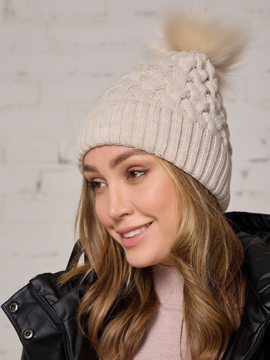 шапка бини женская фото зимняя