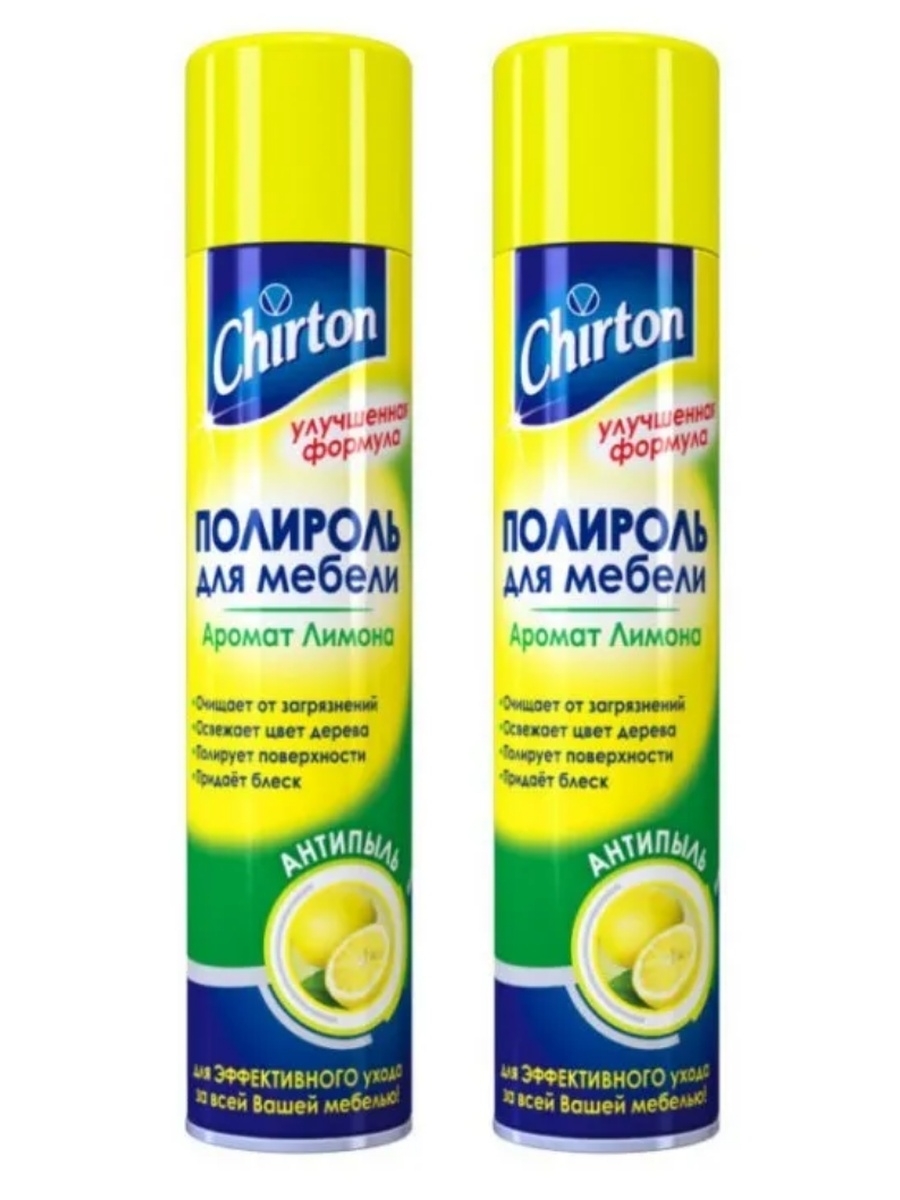 Чиртон лимон / Chirton - полироль для мебели 300 мл