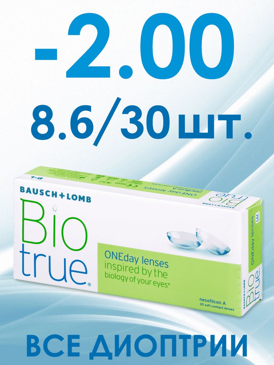 Контактные линзы biotrue oneday