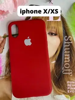 Чехол на iPhone X, Xs, 10 с яблоком