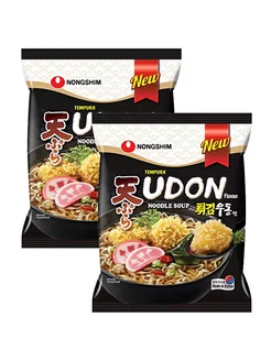 Лапша Nongshim Удон темпура с морепродуктами, 2 шт. по 118 г