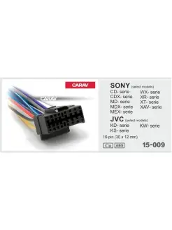 Разъем для магнитолы Sony, JVC, Iso переходник