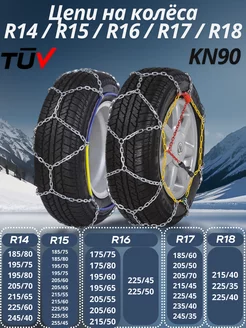 Цепи на колёса R14, R15, R16, R17