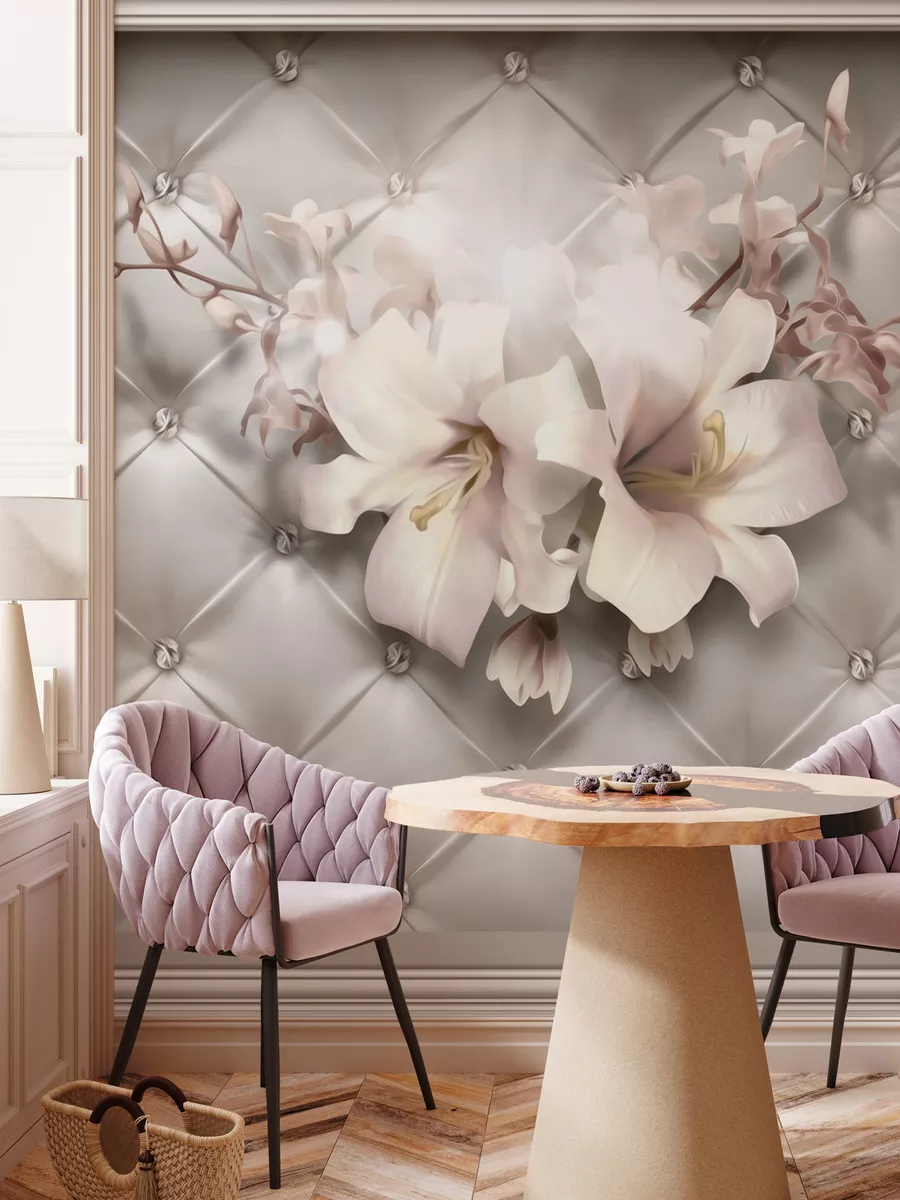 Фотообои 3D "Цветы" 200х270 ОБОЮШКИНЫ 45257507 Купить За 1 983.