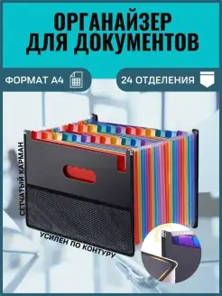 Папка органайзер для документов канцелярская а4