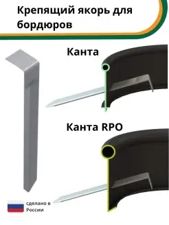 Крепящий якорь к бордюру Kanta - 10шт