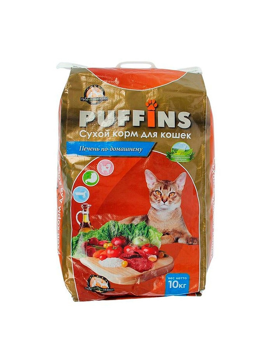 Пуффинс корм для кошек сухой