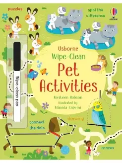 Wipe-Clean Pet Activities