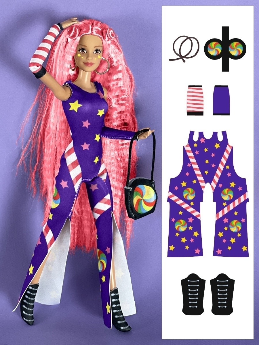 Одежда для куклы «Спорт», набор для шитья, 21 х 29.7 х 0.7 см