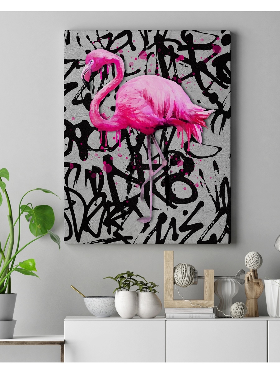 Постеры Фламинго 40х60