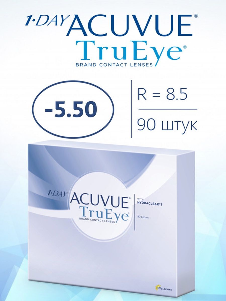 Линзы 1 day acuvue trueye