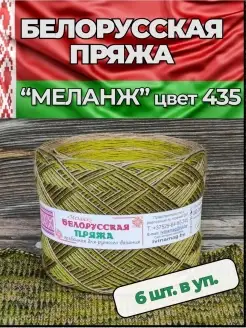 Пряжа Белорусская Слонимская Меланж 435 6 шт