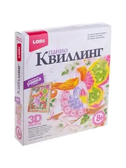 Квиллинг-панно "Цветочная фея"