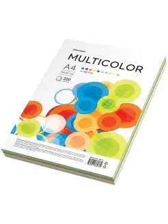 Бумага цветная OfficeSpace Multicolor A4 80 гм? 200л. (10 цв