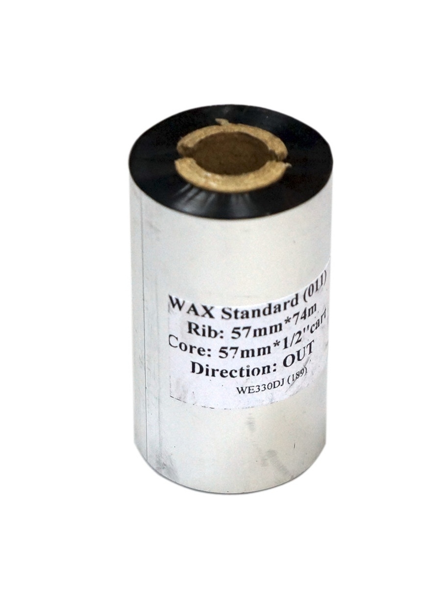 Wax standart. Риббон Wax Standard (57мм*74м*1/2"-110мм out). Риббон Wax 57мм x 74м. Риббон Wax Standard. Риббон 57х74 м. Wax.