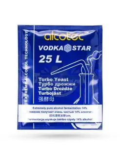 Дрожжи спиртовые Vodka Star, 1 упаковка