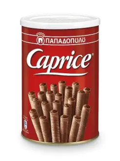 Вафельные трубочки с шоколадной начинкой Caprice, 250 гр