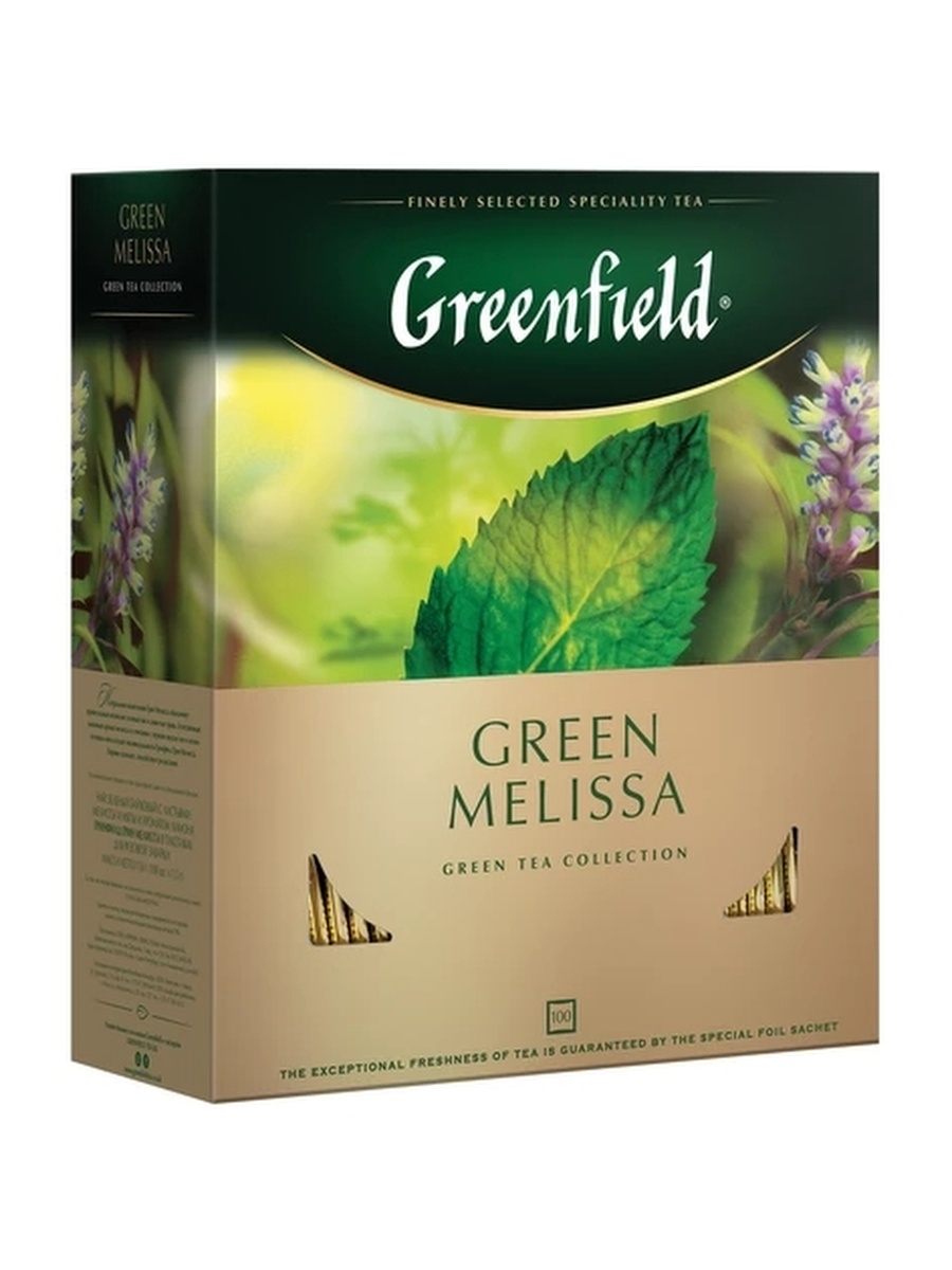 Чай зелёный байховый Гринфилд Грин Мелисса