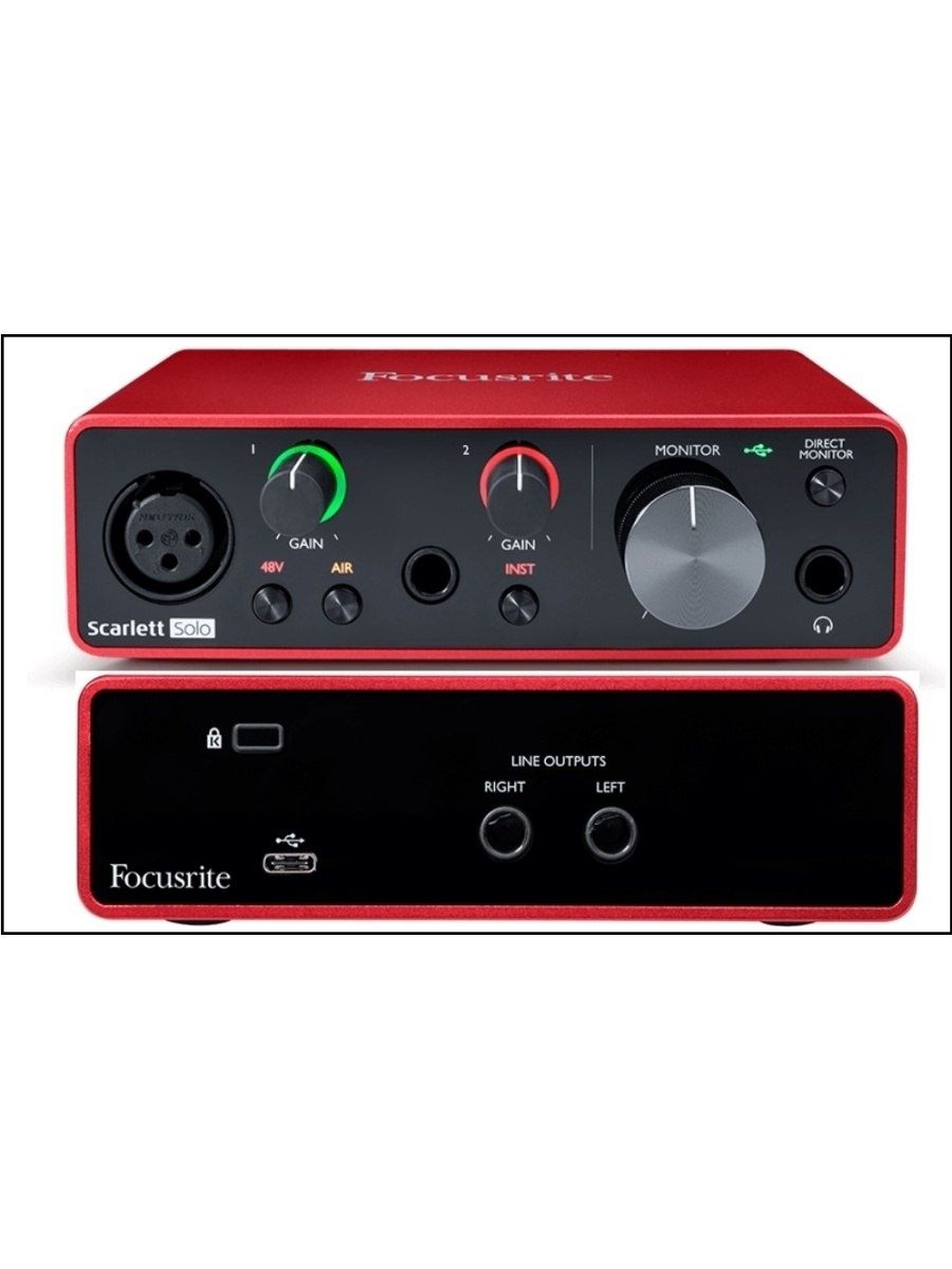 Звуковая карта focusrite scarlett 2i2 3 gen