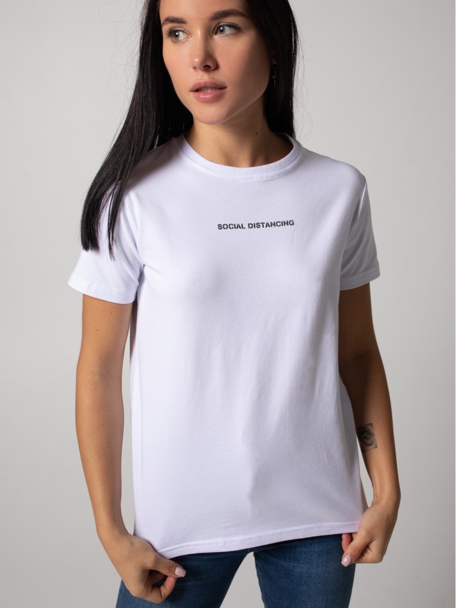Женская футболка серая база