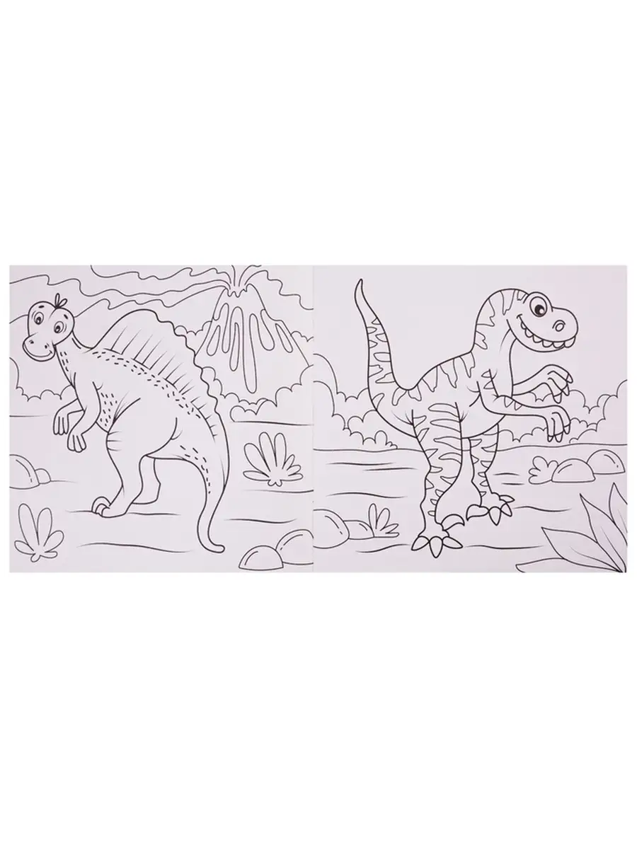 Раскраска А5 «Динозавры» 34326 (эконом, альб.)