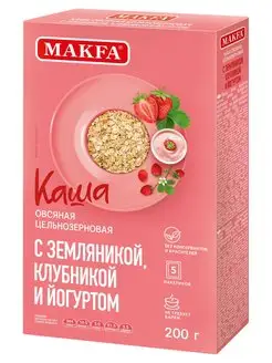 Каша с земляникой, клубникой и йогуртом 5 шт по 40 г