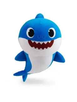 Игрушка мягкая Папа Акула Baby Shark, 35 см, синий