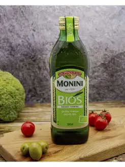 Масло оливковое Монини Bios Extra Virgin, 0,5 л