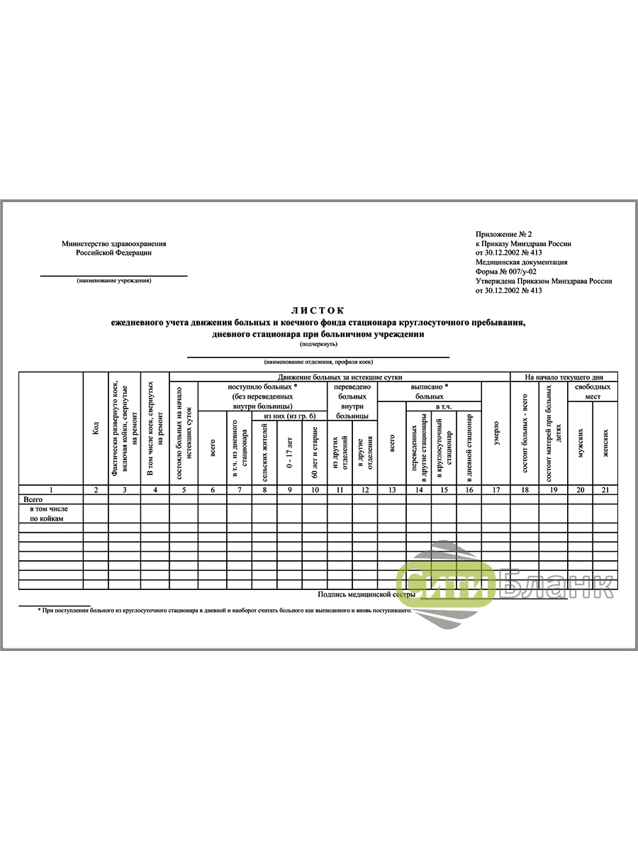 Листок больно. Листок учета движения больных. Листок движения больных и коечного фонда стационара. Лист учета движения больных и коечного фонда стационара форма 007/у. Листок учета движения больных и коечного фонда стационара форма.