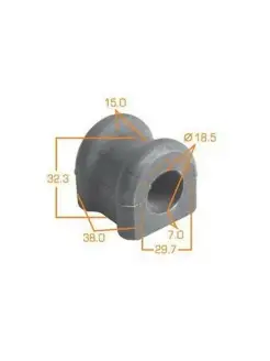 Втулка заднего стабилизатора D-19 TOYOTA AVENSIS 03-