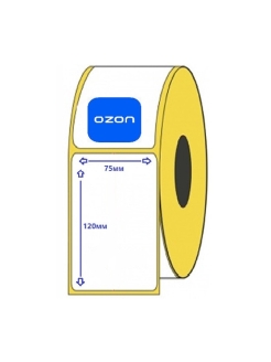 Размер этикетки озон. Термоэтикетка 75 120. Термоэтикетка 75*120*300 эко. Этикетка OZON 75 120. Термоэтикетка для озона 75 120.