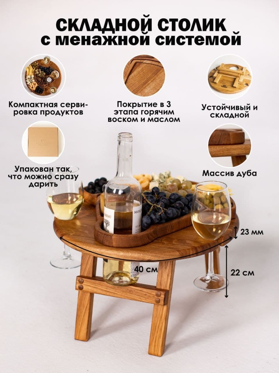 Инструкция по использованию винного столика