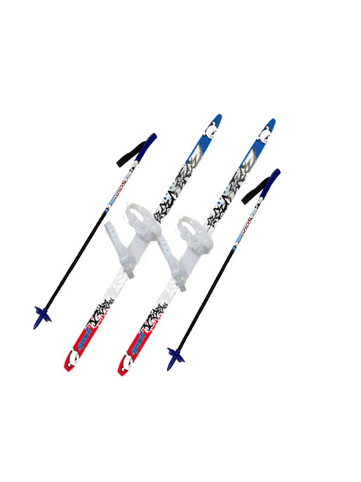 Лыжи детские с пластиковыми креплениями SilaPro 15610468 купить в  интернет-магазине Wildberries
