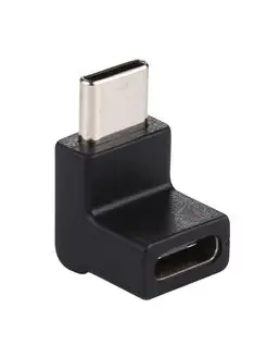 Переходник Type-C папа-мама угловой USB-C