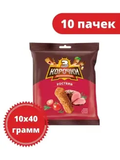 Сухарики 3 Корочки, 40 г, 10 пачек