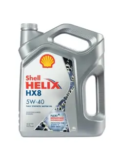 Масло моторное 5W-40 синтетическое Шелл Helix Hx8 4 литра