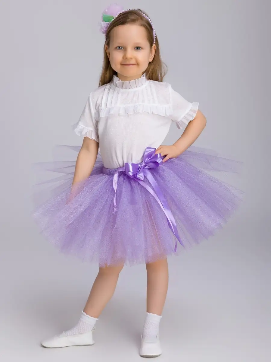 Сиреневая юбка пачка