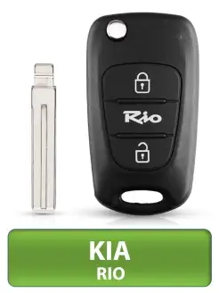 Ключ зажигания KIA Rio Киа Рио, 2 кнопки лезвие TOY48