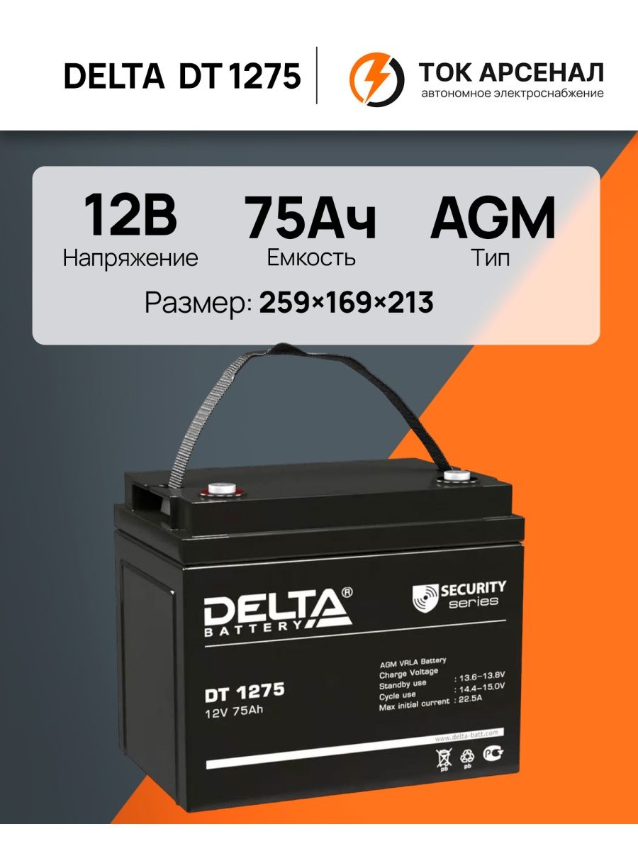 Delta 1275. Delta DT 1265. Аккумулятор Delta DT 1207. Delta Battery DT 1265 12в 65 а·ч.