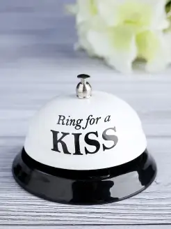 Звонок настольный "Ring for a kiss", 7,5 х 7,5 х 6,5 см