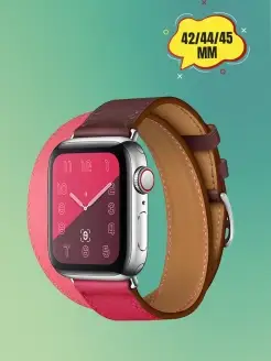 Кожаный ремешок для смарт-часов Apple Watch 42-44-45-49 мм