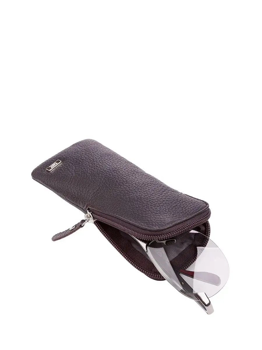 Футляр для очков мужской кожаный чехол на молнии Esse 52503511 купить за 1017 ₽ в интернет-магазине Wildberries