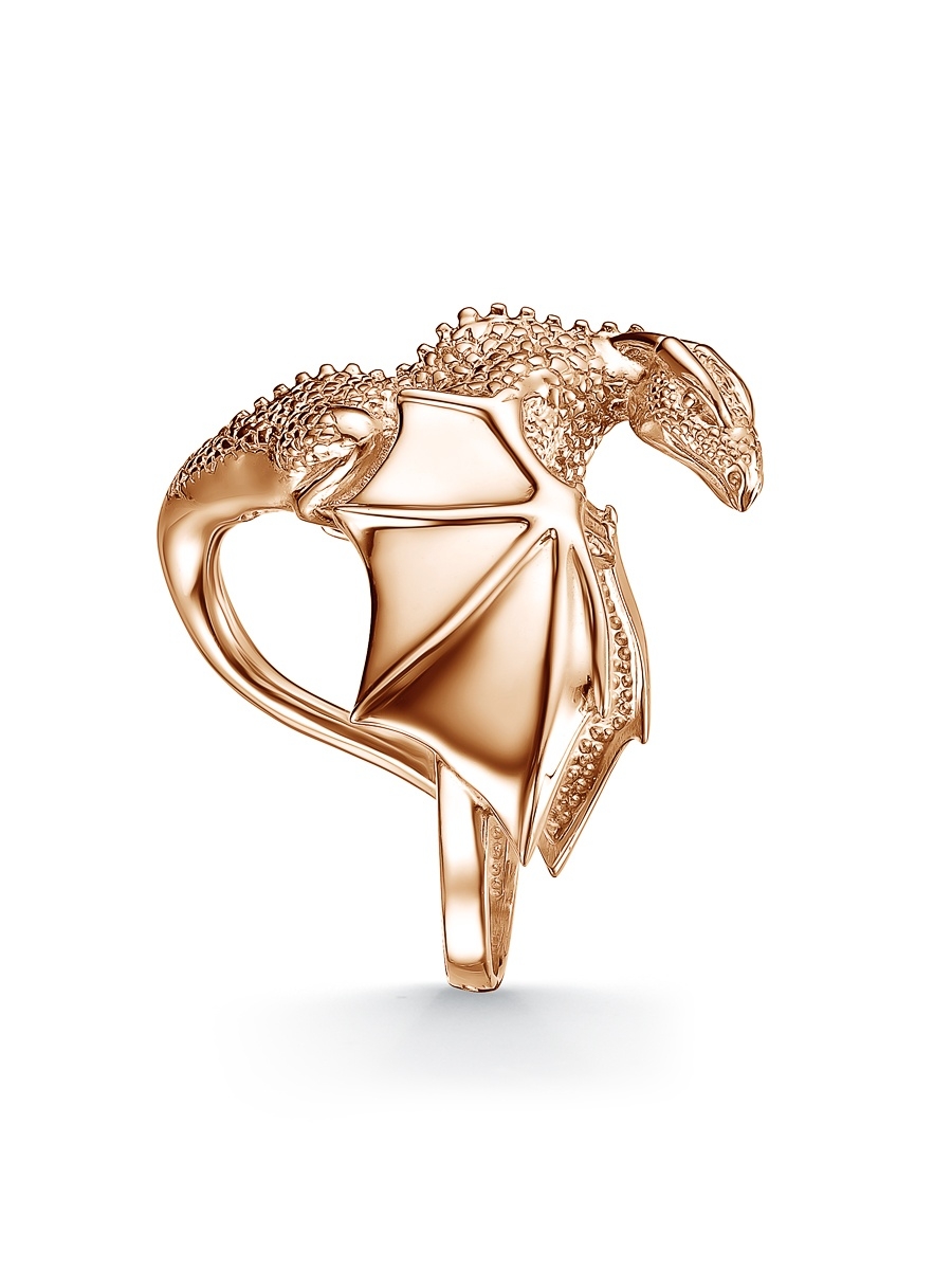 Кольцо дракон золото 585