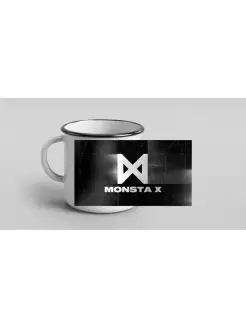 Кружка металлическая эмалированная Monsta X №14