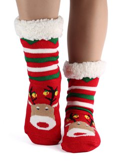 Носки Высокие длинные носки / меховые утепленные с рисунком Чулок 52732330 купить за 479 ₽ в интернет-магазине Wildberries