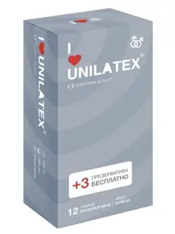 Разноцветные презервативы Unilatex Multifruit - 15 шт