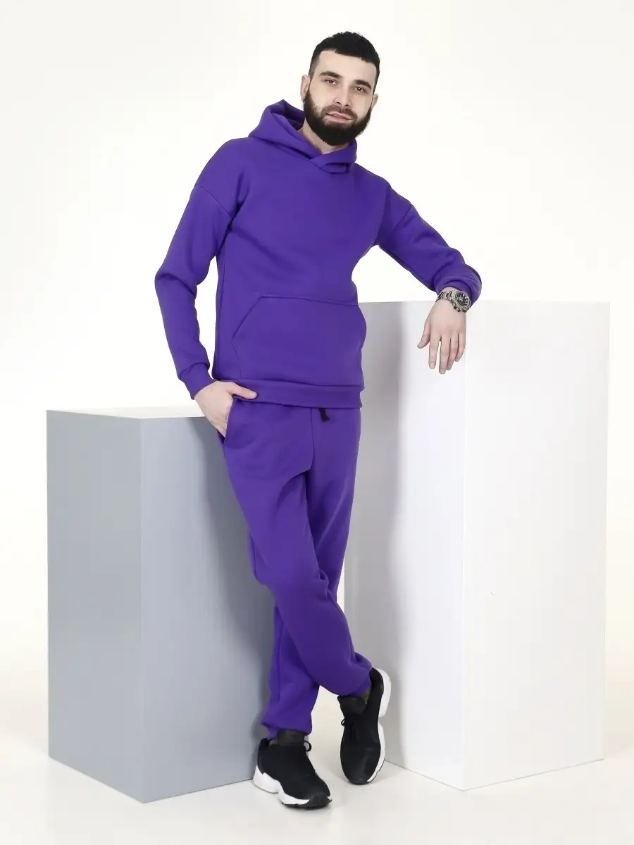 Фиолетовый спортивный костюм мужской