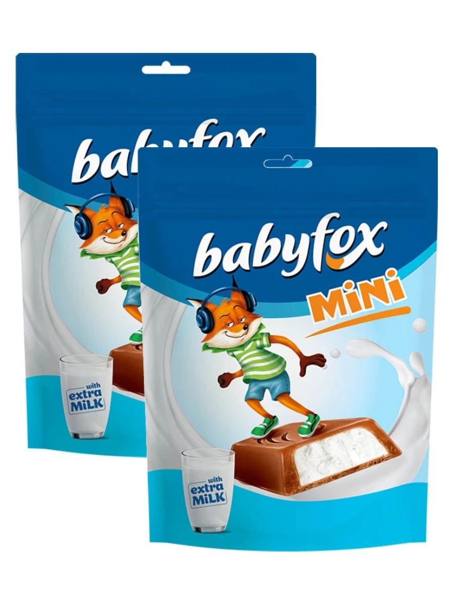 Шоколад молочный Babyfox с молочной начинкой 47г