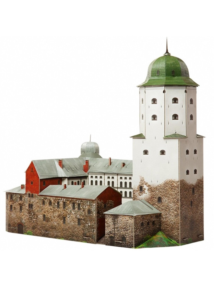 Сборная модель умная бумага Выборгский замок (435) 1:250