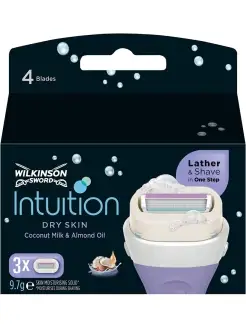 Intuition Dry Skin Кассеты для бритвы INTUITION, 3шт